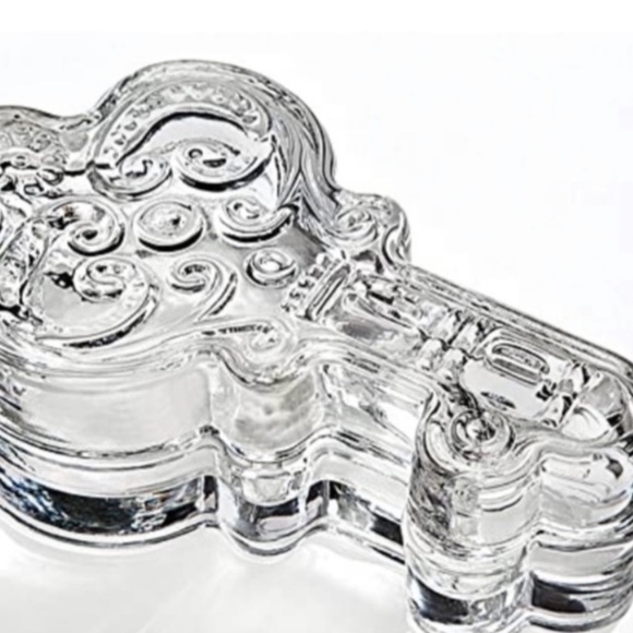 Studio Silversmiths Key Cut Crystal Jewelry Trinket Storage Box Crystal Gift - Picture 4 of 5